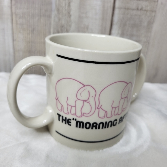 The Morning After Elephant Design Mug - Pink and White - Picture 4 of 7
